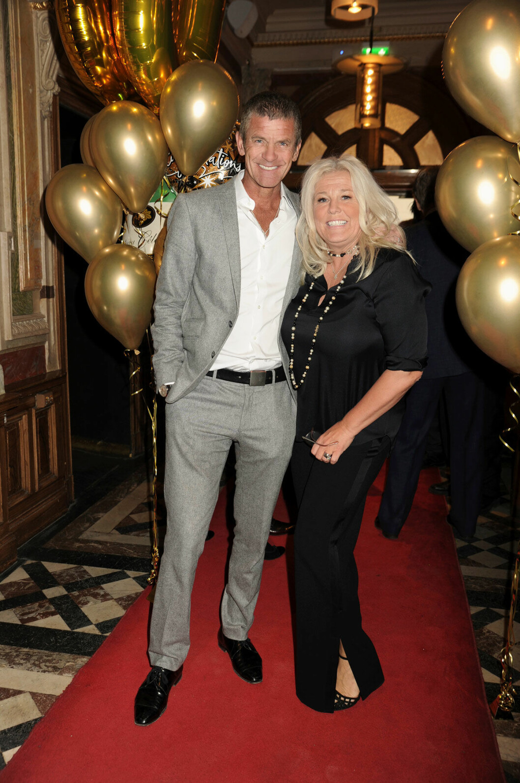 Jesper Parnevik och hustrun Mia Parnevik var givetvis på plats för att fira pappa och svärfar!