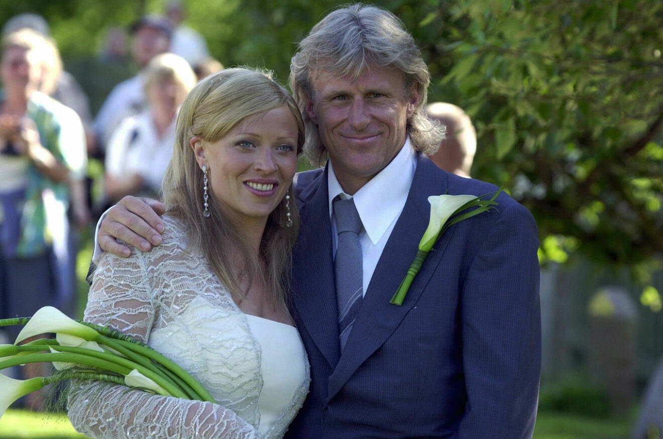 Björn Borg och Patricia Östfeldt gifte sig 2002. 