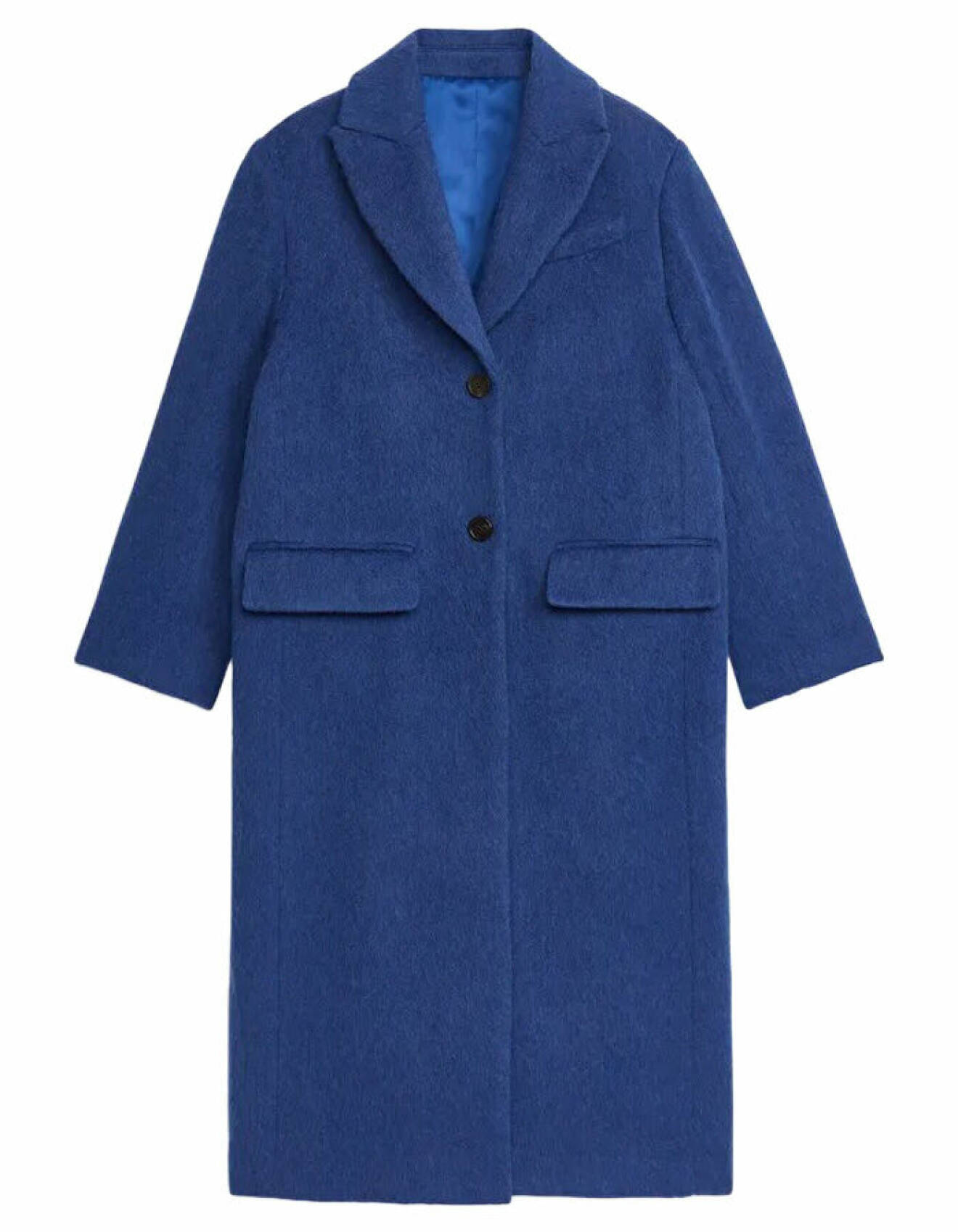blå kappa för dam från arket