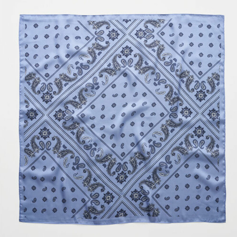 blå paiselymönstrad scarf