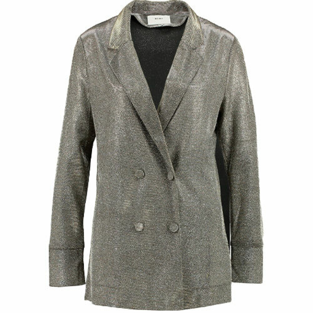 Blazer i silverfärg med glitter