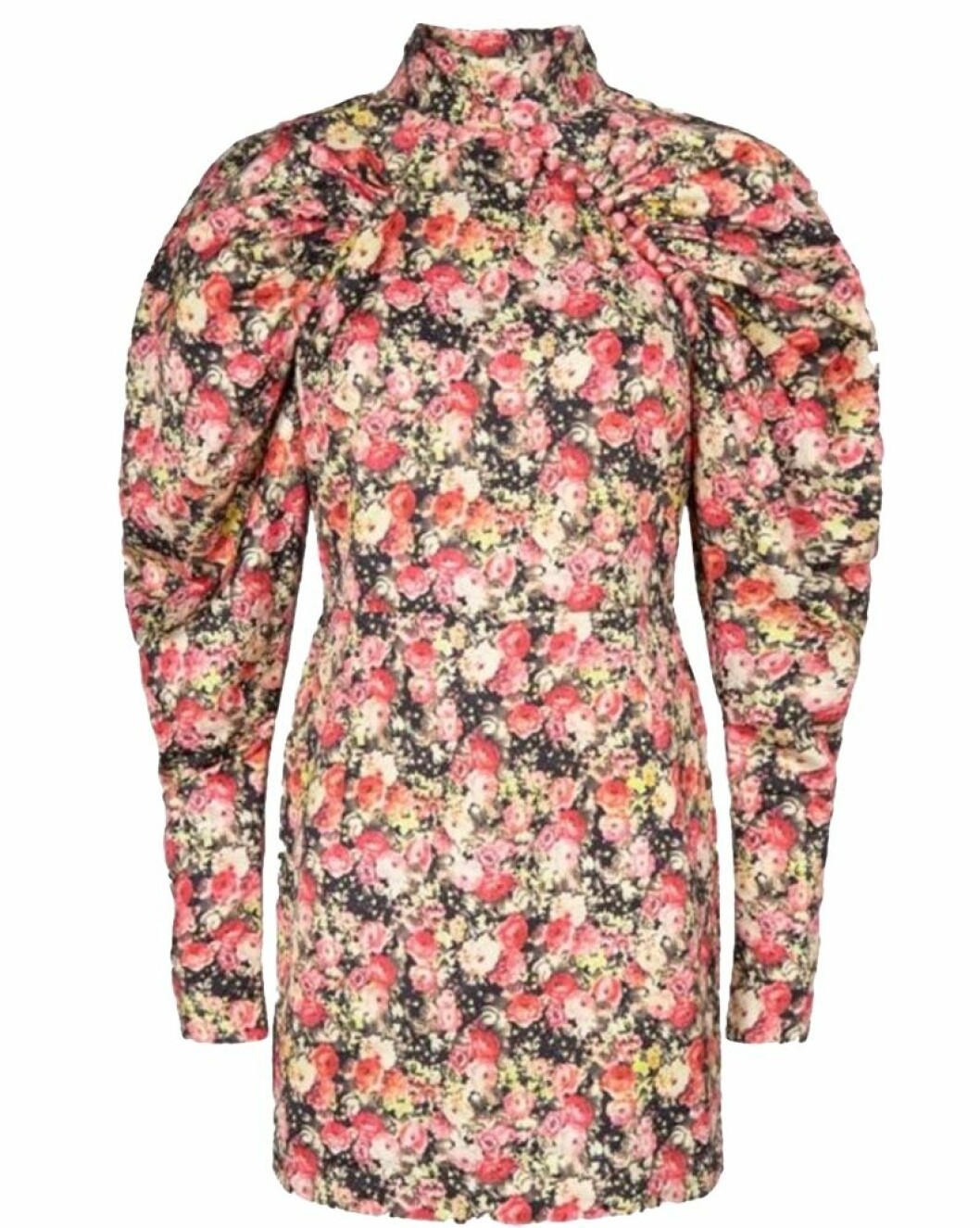 Blommig puffärmsklänning från Rotate