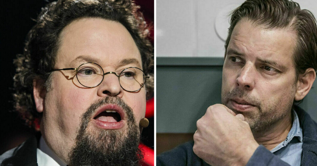 Vilket kändisgräl! Edward Blom och Alex Schulman