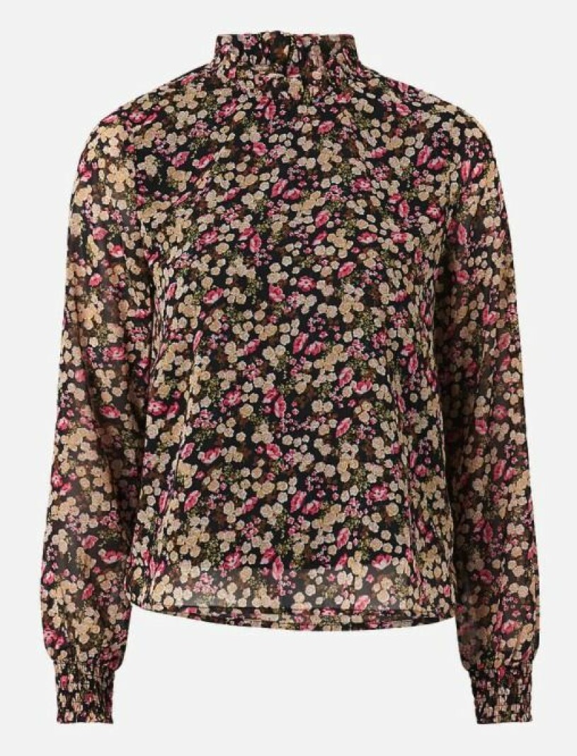 blommig blus only