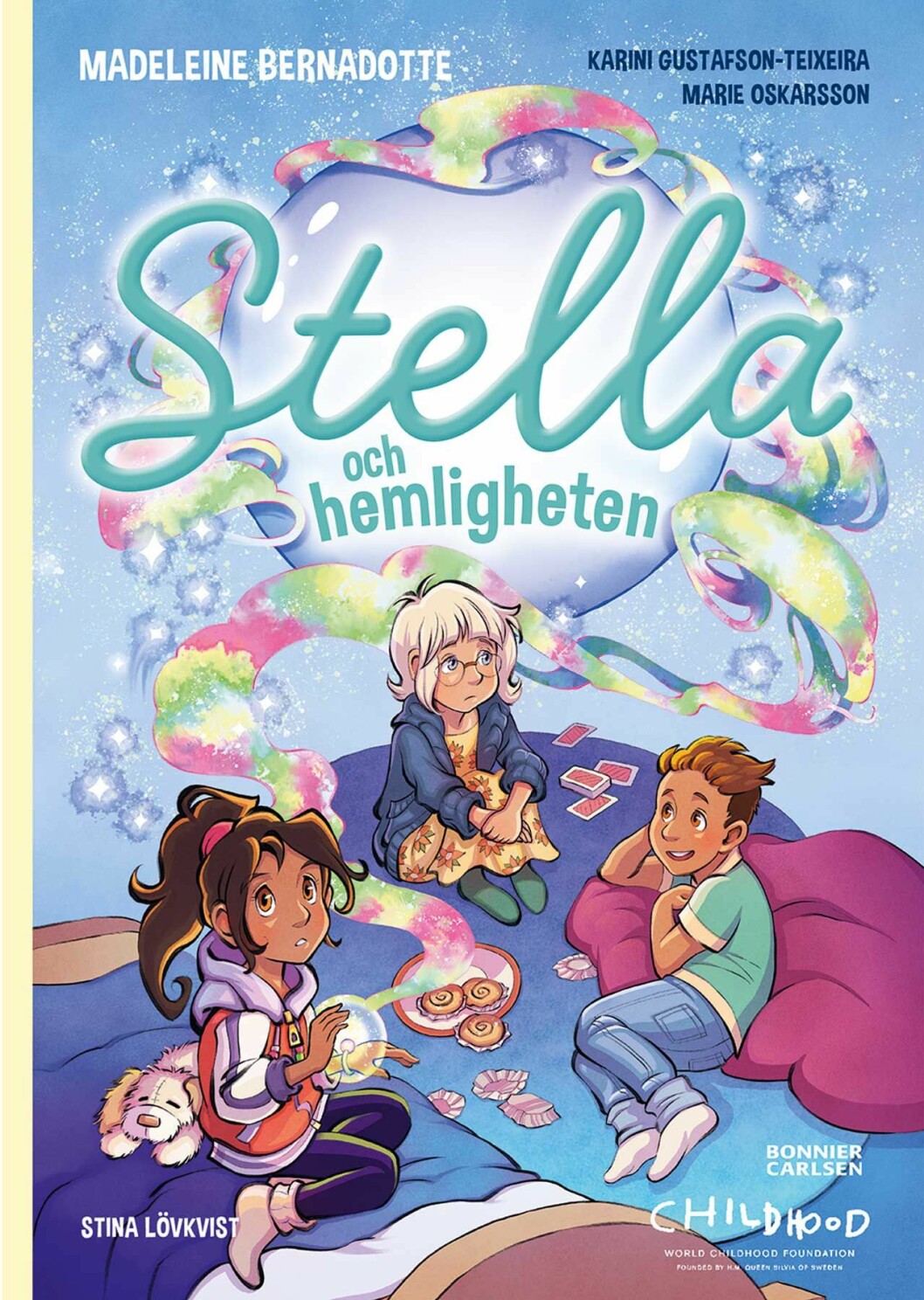 Omslaget till prinsessan Madeleines bok Stella och hemligheten. 