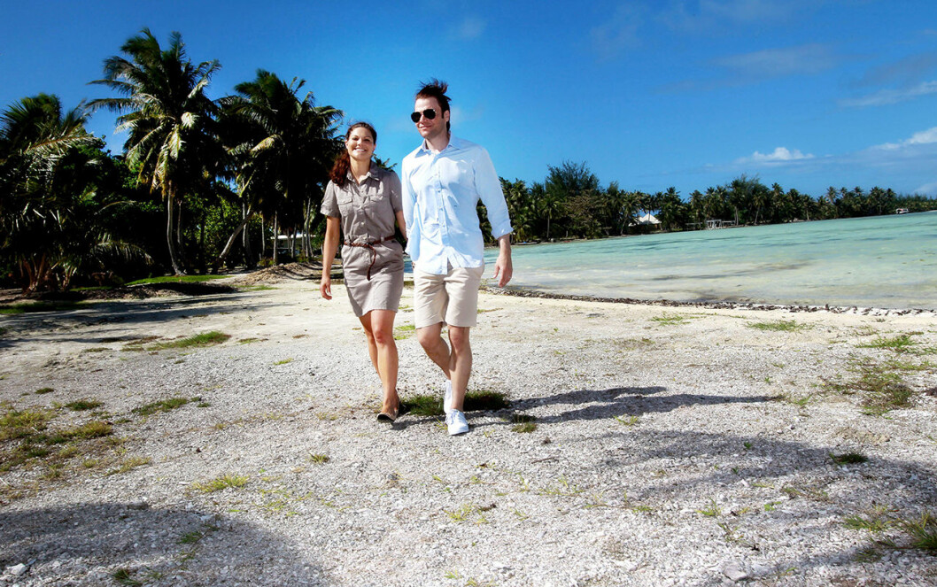 Victorias och Daniels smekmånad gick till ön Bora Bora. victoria daniel
