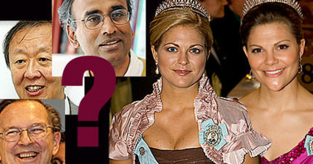 Vilka pristagare får prinsessorna till bordet i år? Bordskavaljertopp