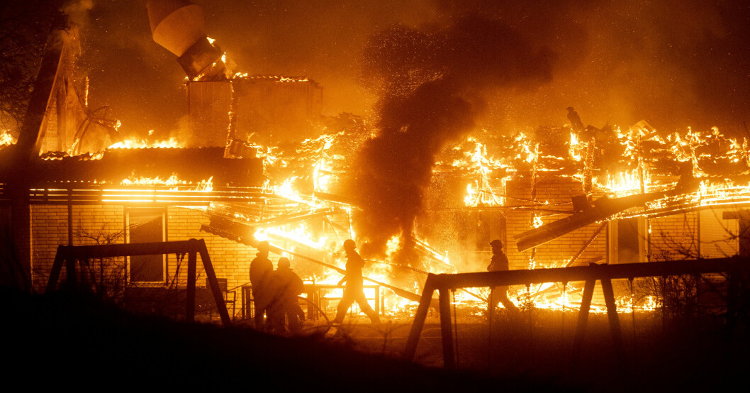 Storbrand i Ängelholm.
