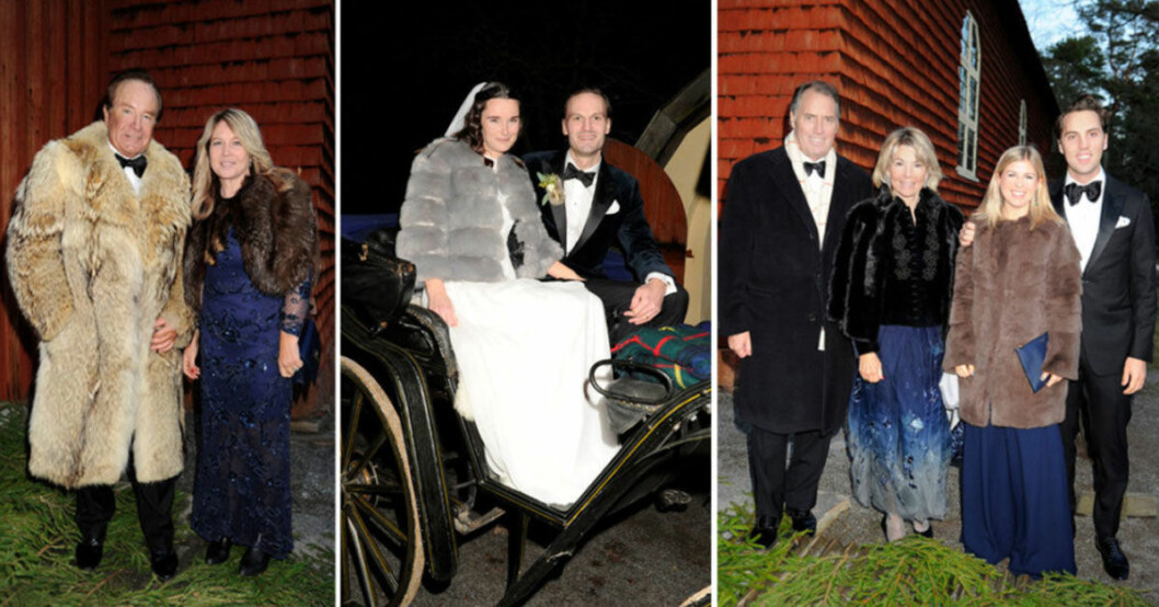 Bilder från när Pernilla Wickman och Hugo Cronstedt gifte sig