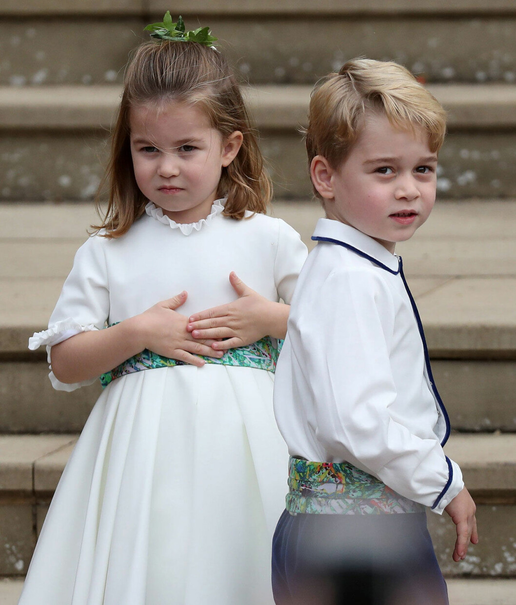 Vilka söta näbbar! Prins George och Charlotte som näbbar.