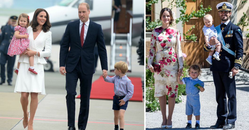 Kate och Williams val till George inspirerar den svenska kungafamiljen
