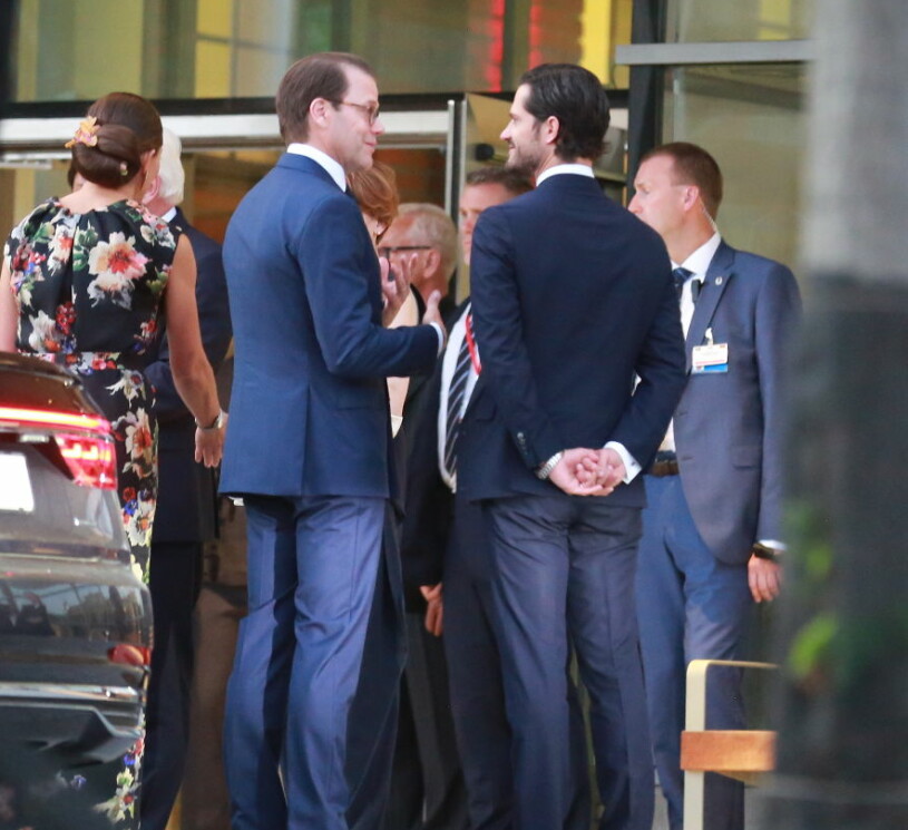 Prins Daniel och hans svåger prins Carl Philip på jazzkonsert i kväll. Prins Daniel Prins Carl Philip svarsmottagning tyska statsbesöket