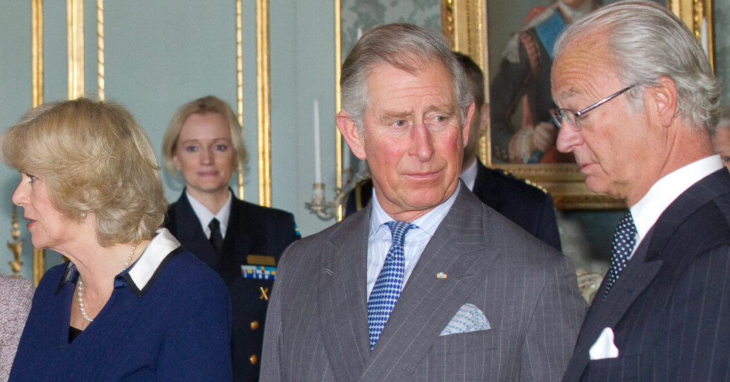 Hertiginnan Camilla, prins Charles och kung Carl Gustaf