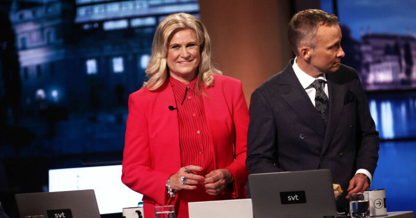 Camilla Kvartofts omdiskuterade kostym under valvakan.