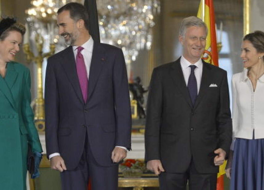BELGIUM ROYALS SPANISH COUPLE VISIT