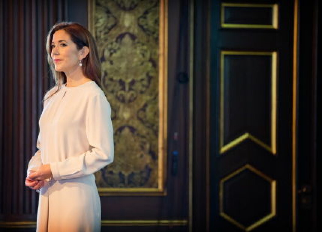 Crownprincess Mary visits Kommuneskole in Naevsted