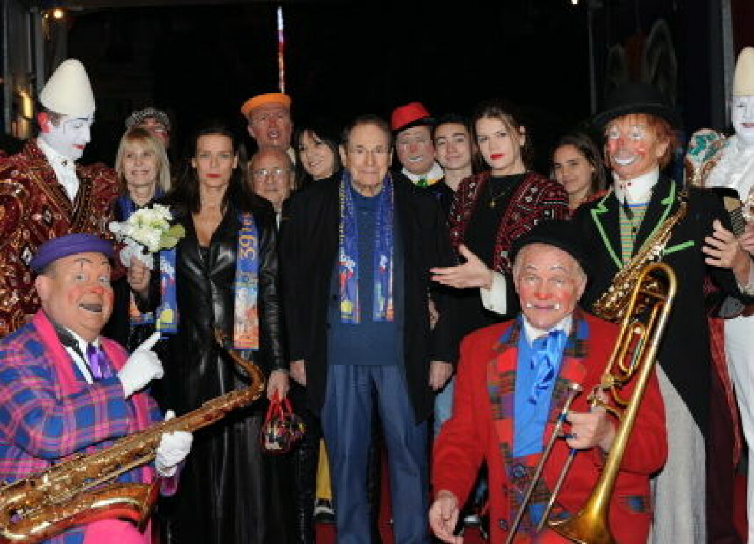La princesse Stphanie de Monaco et sa fille Camille Gottlieb ont assist, en compagnie de Robert Hossein et sa femme Candice Patou,  la 3me soire du 39me Festival International du Cirque de Monte-Carlo au Chapiteau de Fontvieille