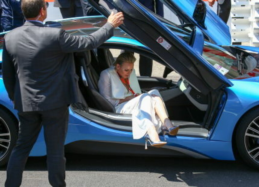 Prince Albert and Princess Charlene during F1 Grand Prix Of Monaco Circuit Tour