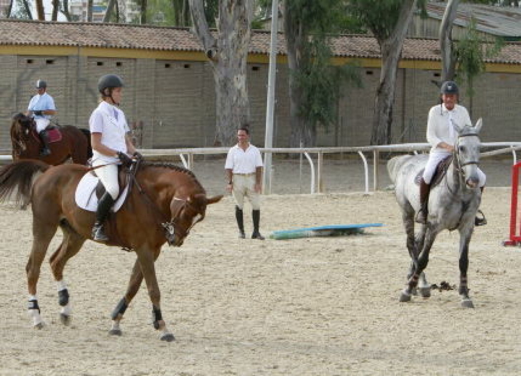 Princess Elena of Spain and Luis Astolfi took part in the II Ruta Via de la Plata horse riding competition in Seville