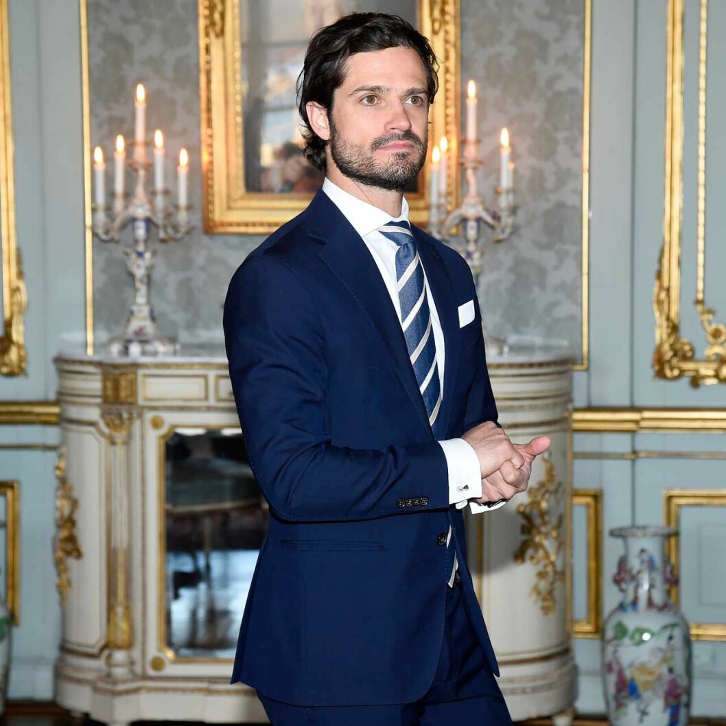 Prins Carl Philip på Stockholms slott.