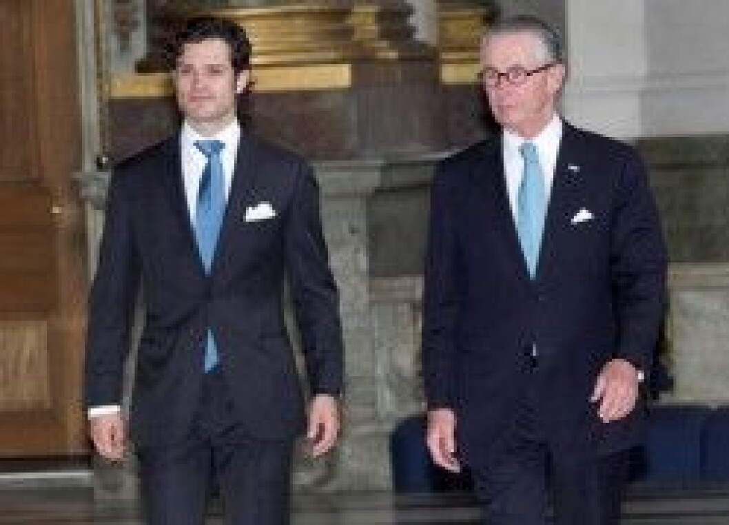 Prins Carl Philip kom med Tord Magnuson. Prins Carl Philip kom med Tord Magnuson.
