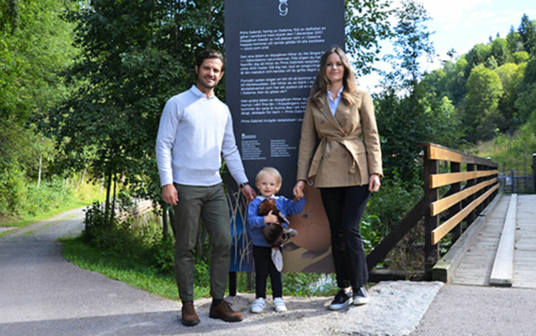 Prins Gabriel på äventyr i Säterdalens naturreservat! Prins Gabriel prins Carl Philip och prinsessan Sofia i Säterdalens naturreservat