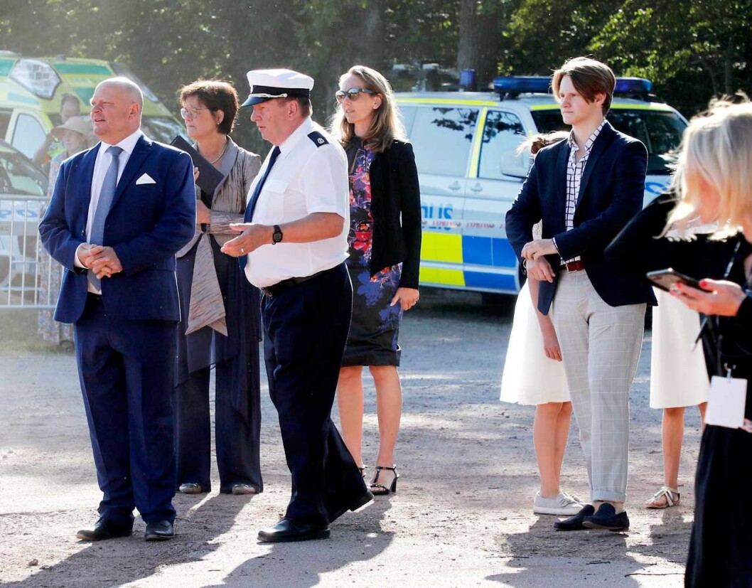 Kronprinsessans kusin Thomas Sommerlath med sin syster Carmita Sommerlath (tvåa från vänster).