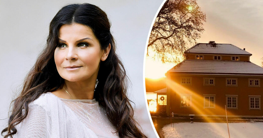 Carola Häggkvists lyxvilla i slottsparken – nya bilderna inifrån!