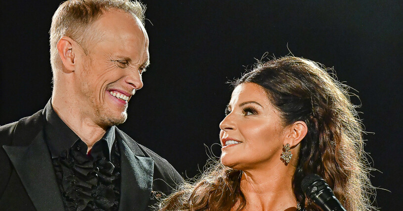 Efter premiären var Tobias Karlsson och Carola glada över att ha klarat första dansen, trots skador. Carola och Tobias efter Let's Dance premiären.