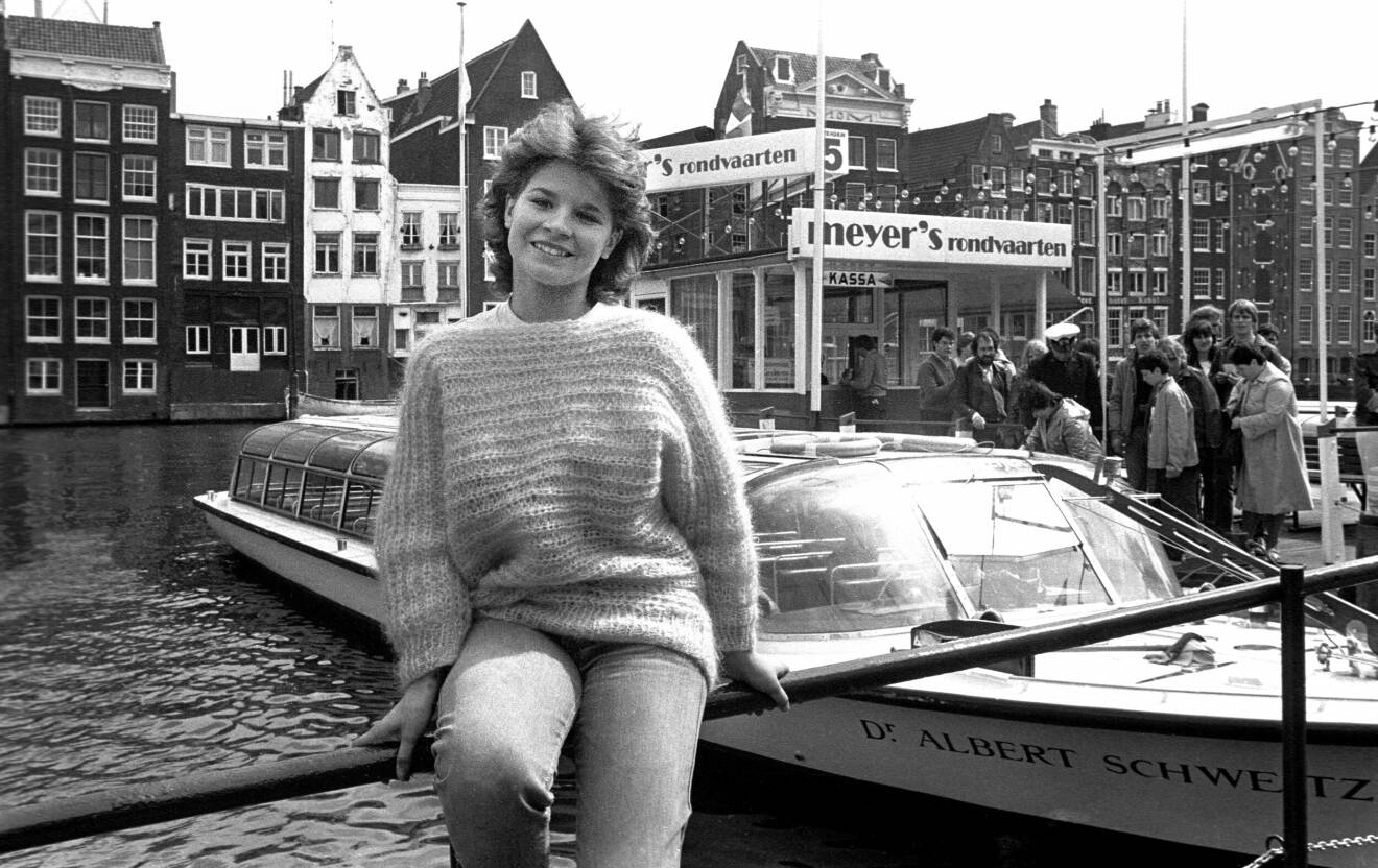 Carola Häggkvist 1983 på turné i Nederländerna