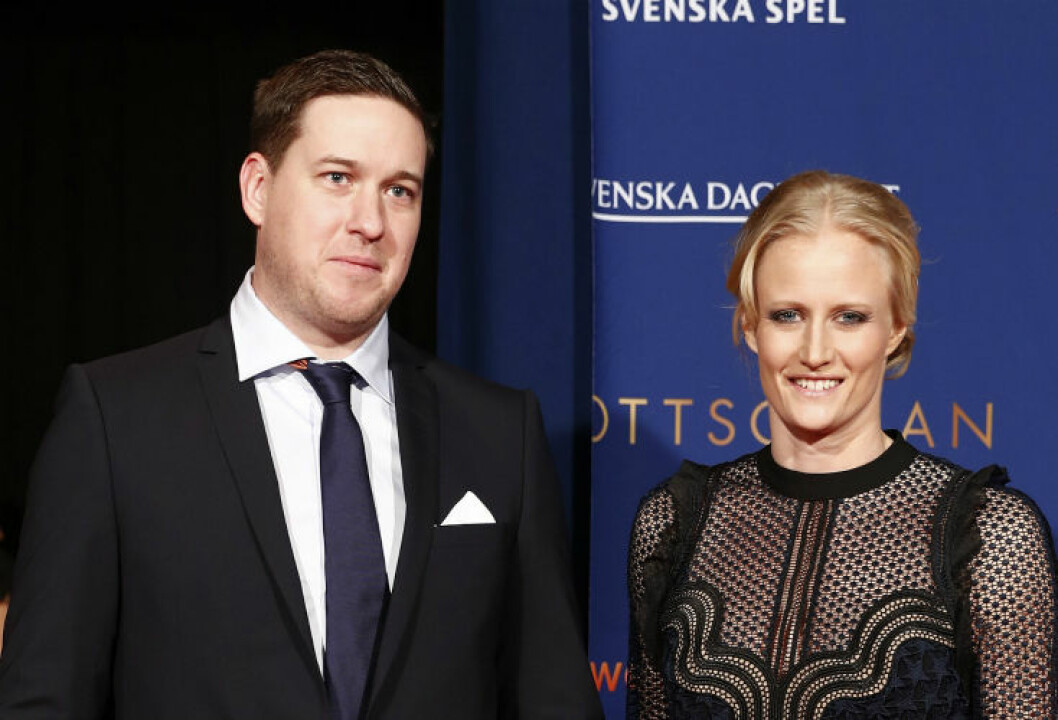 Patrik och Carolina Klüft under Idrottsgalan. Carolina är projektledare för Generation Pep. Carolina-Kluft.ibl