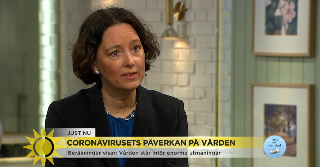 Cecilia Söderberg-Nauclér kritiserade coronahanteringen. Foto: TV4