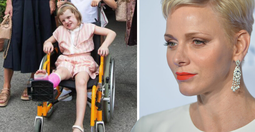 Prinsessan Gabriella rullstol gips Furstinnan Charlene sorgsen