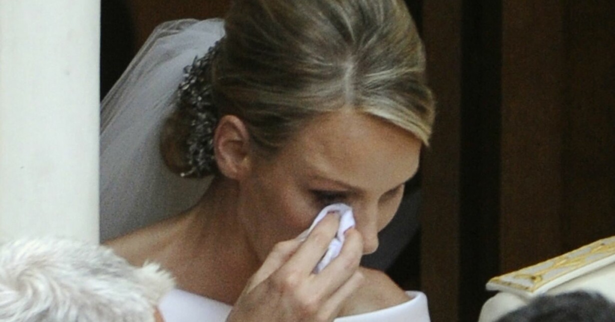 Charlene av Monaco grät direkt efter vigseln. Charlene av Monaco