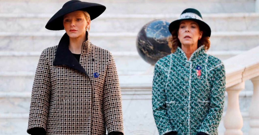 furstinnan Charlene och prinsessan Caroline