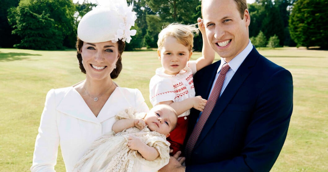 Kate och William med prins George och prinsessan Charlotte.