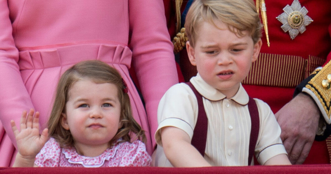 Prinsessan Charlotte och prins George. Prinsessan Charlotte och prins George.