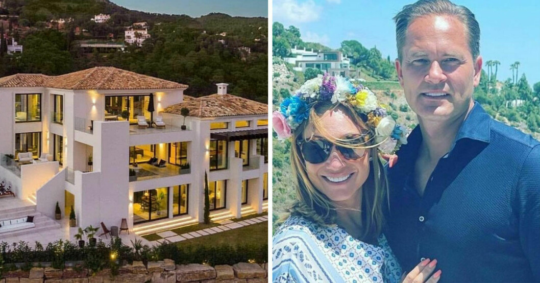 Charlottes och Anders lyxvilla i Marbella. Foto: Instagram / laperrelli