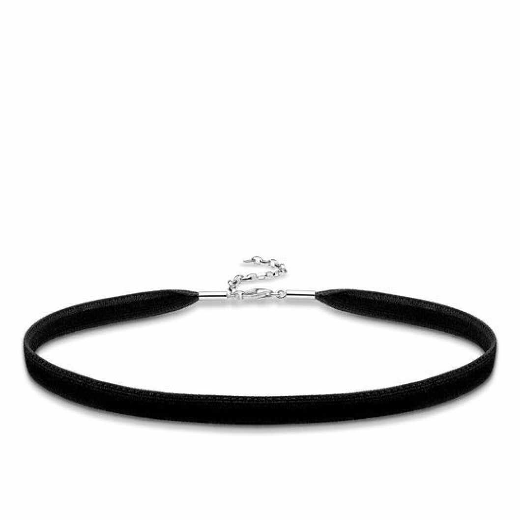 Svart chokerhalsband