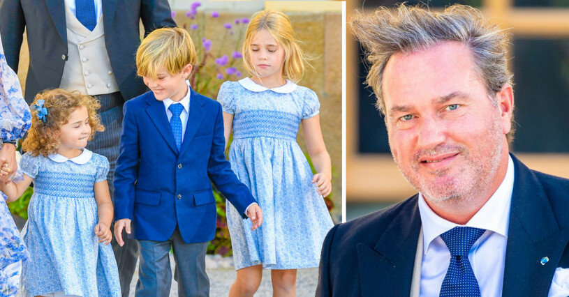 Stolt far till prinsessan Adrienne, 3, prins Nicolas, 6, och prinsessan Leonore, 7. Chris O’Neill Adrienne Nicolas Leonore