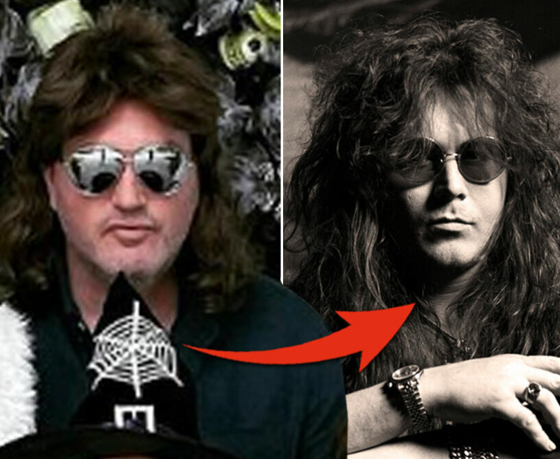 Chris O’Neill – som en kopia av Yngwie Malmsteen (till höger)! Chris O’Neill och Yngwie Malmsteen