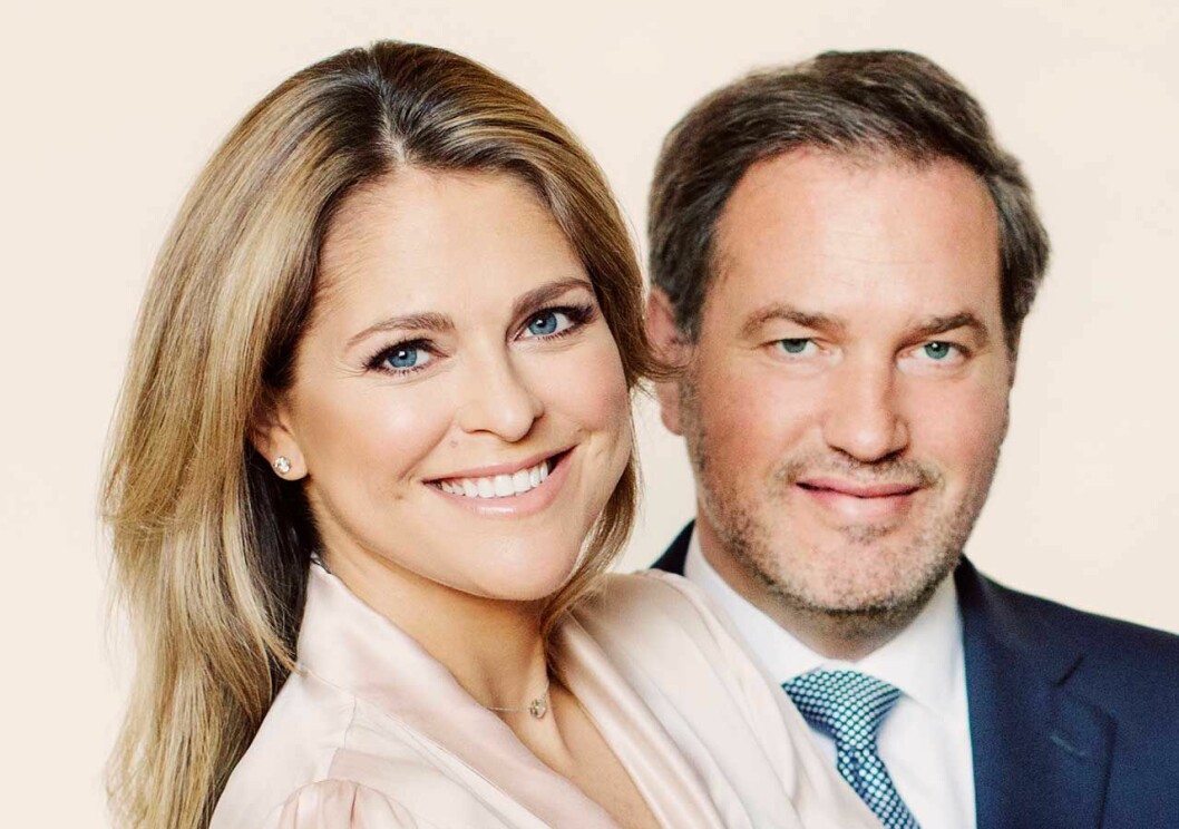 Madeleine med sin Chris. Prinsessan Madeleine och Chris O'Neill.