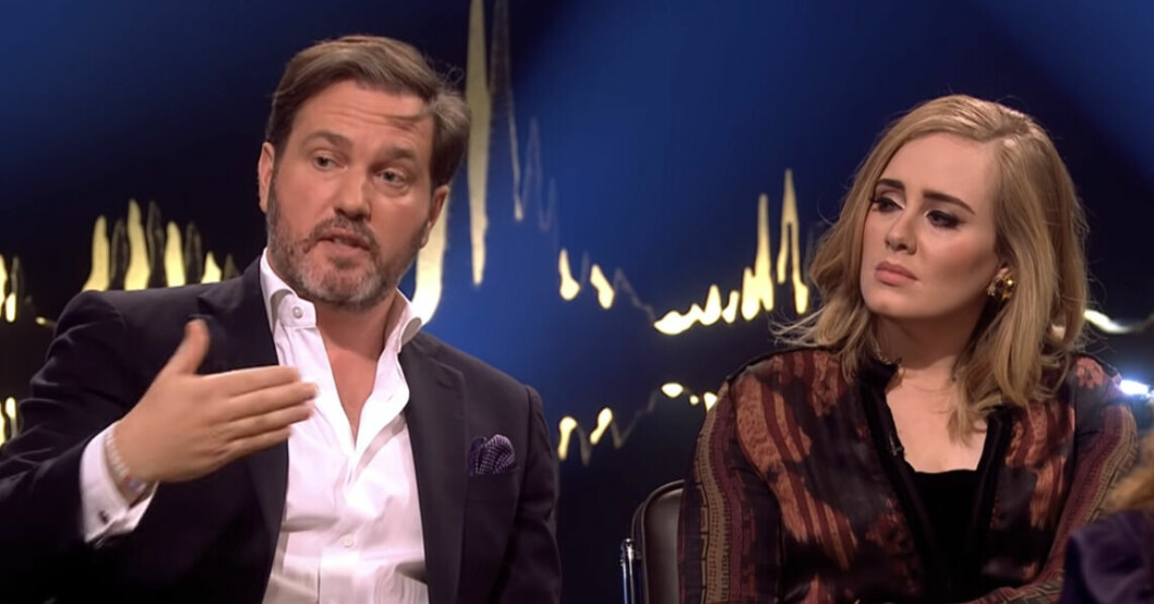 Chris O'Neill och världskända artisten Adele. Chris O´neill
