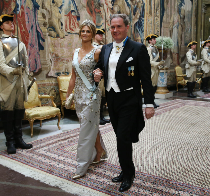 Chris O’Neill på middag hos svärfar kungen 2019. Chris O’Neill Prinsessan Madeleine