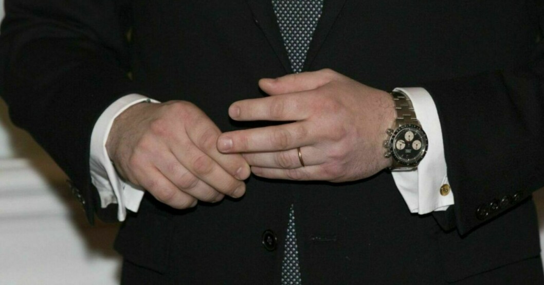 Chris O'Neill med sin Rolex Daytona ”Big Red” Chronograph. Rolex Daytona ”Big Red” Chronograph