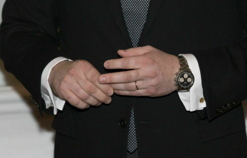 Chris med sin Rolex Daytona Big Red.