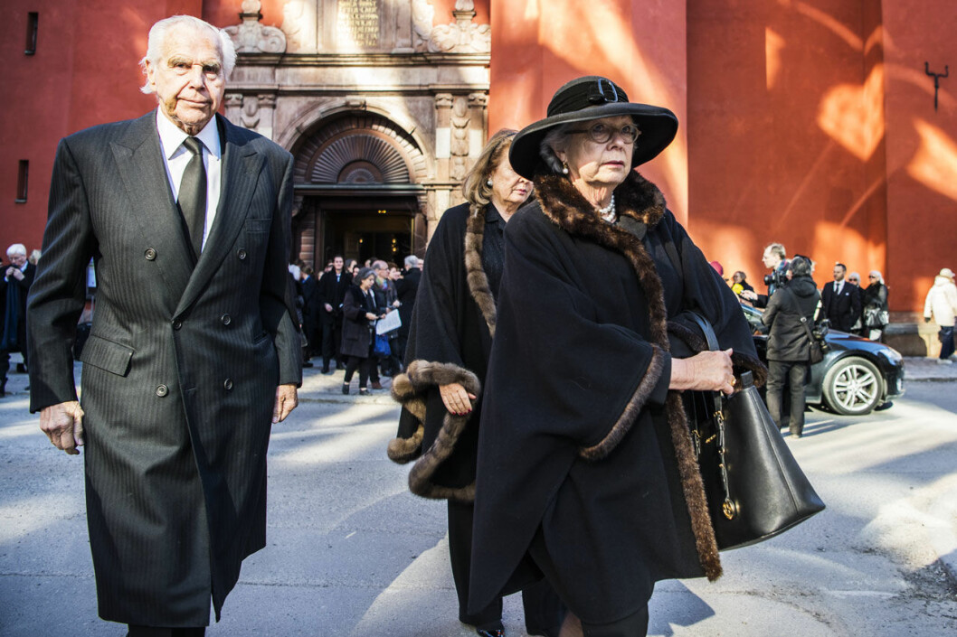 Prinsessan Christina med finansmannen Anders Wall 2018. Sedan många år tillbaka är det hon som delar ut Confidencen-stipendierna. Prinsessan Christina och finansmannen Anders Wall 2018.