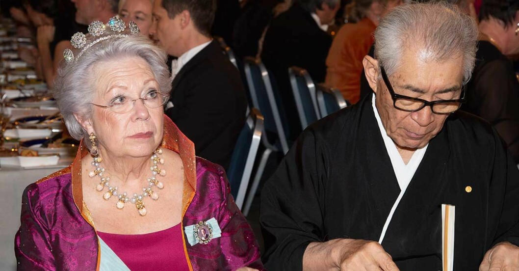 Prinsessan Christina med Honjo Tasuku.