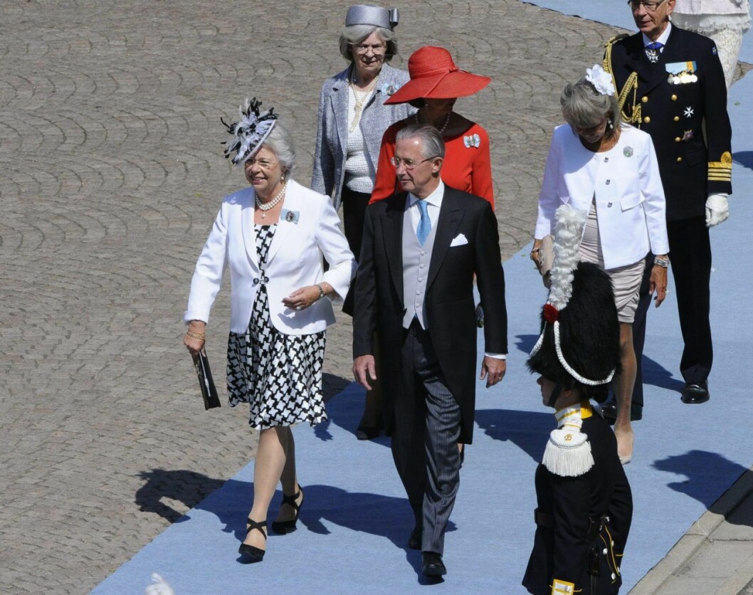 Prinsessan Christina på prinsessan Estelles dop, 2012. Prinsessan Christina
