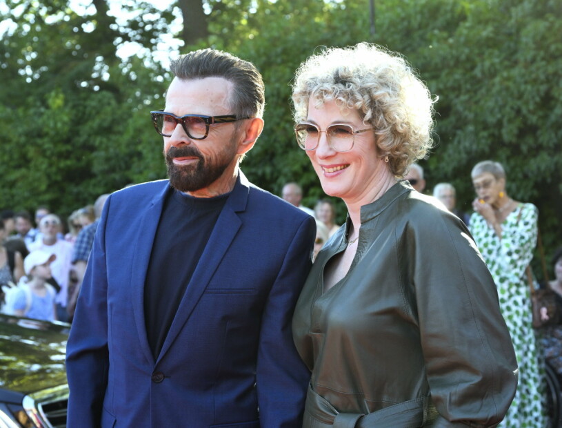 Björn Ulvaeus och Christina Sas på Pippi-premiären. Björn Ulvaeus och Christina Sas